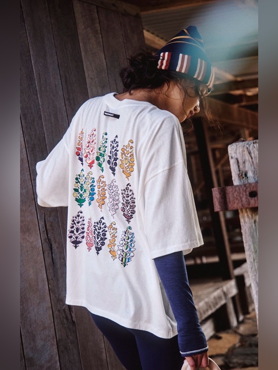 FP Movement by Free People Tops - NEW Free People Movement M Tackle Logo Tee Shirt in Urban Buti White NWOT